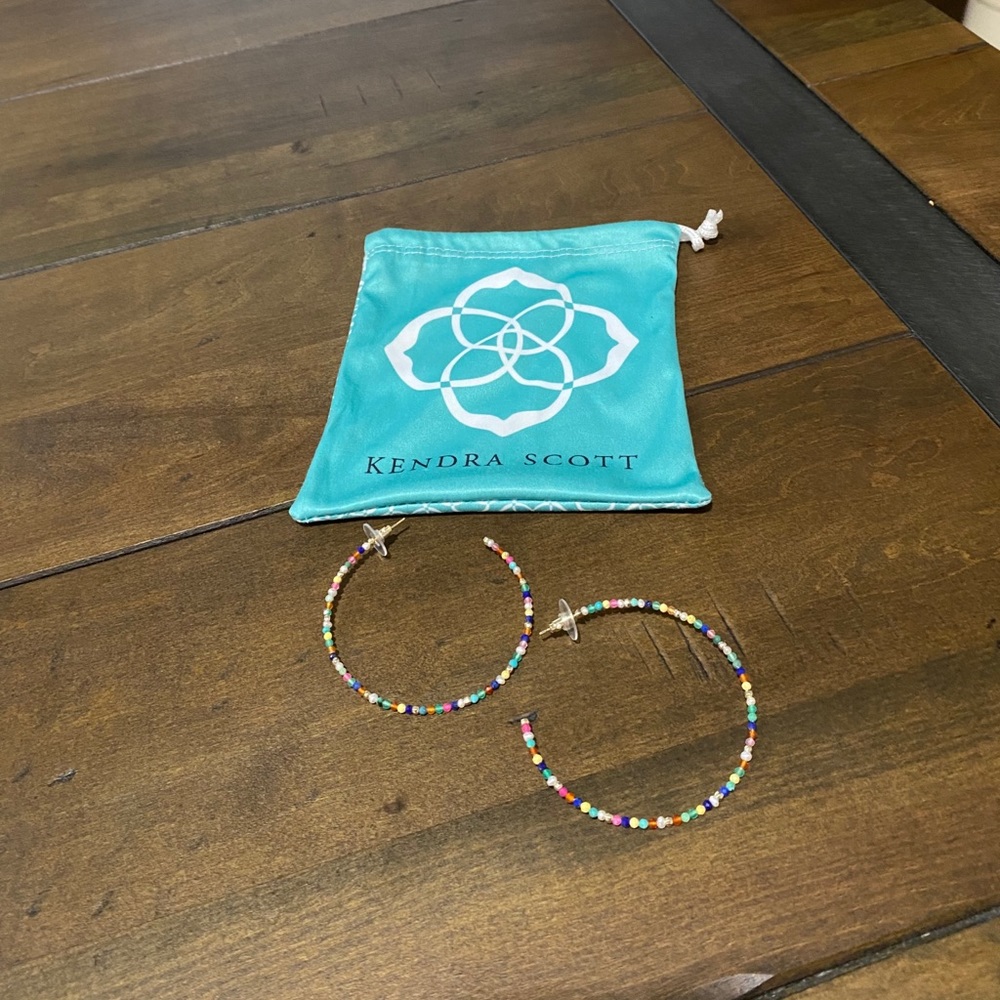 Kendra Scott multi colored hoops!!